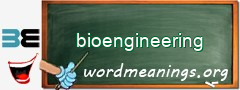 WordMeaning blackboard for bioengineering